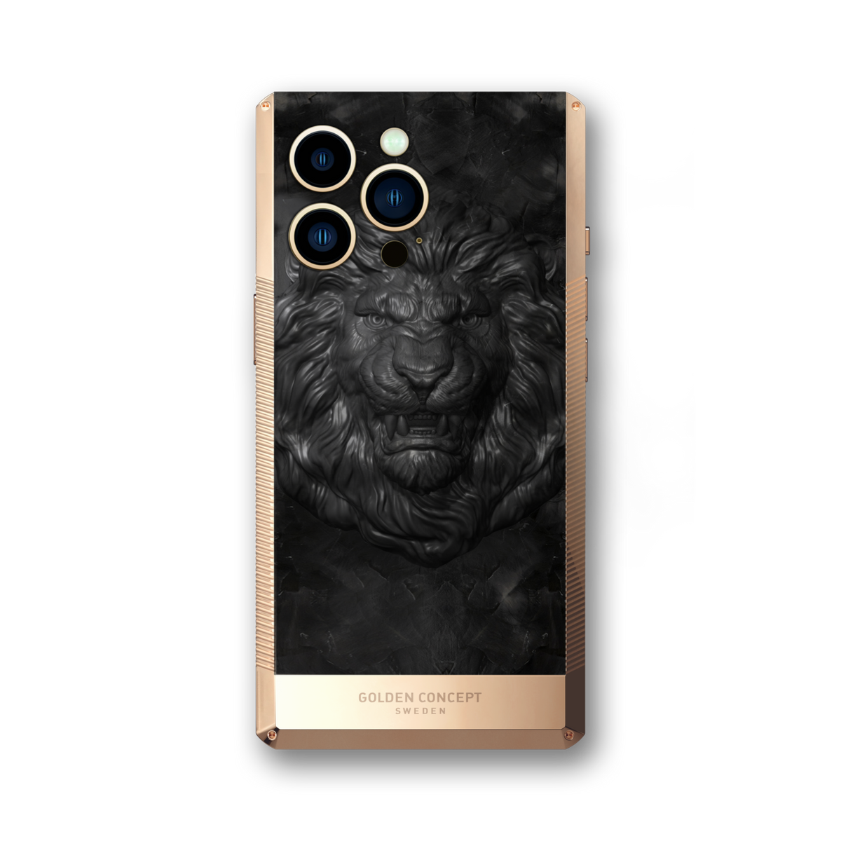 [예약구매] 골든컨셉 아이폰14 티타늄케이스 Lion Edition (로즈골드)
